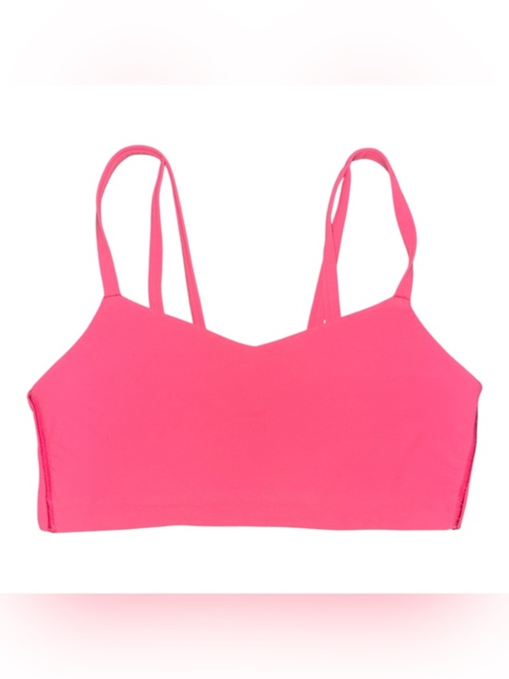 All in Motion Women's Size Large Coral Pink Sports Bra Workout Sporty Gym